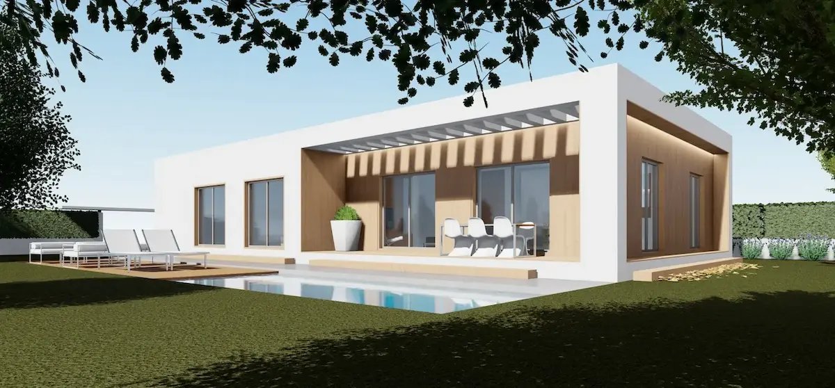 Natura Nero 115 Blanco y Madera by Casas Natura
