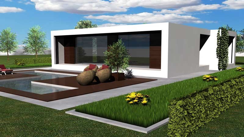 Casa Patio de Casas Prefabricadas ALC