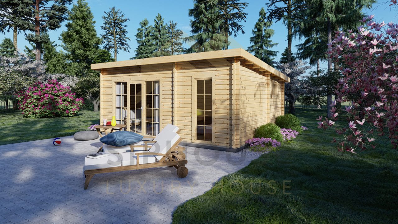 Cabaña De Madera Edinburgh, 26 m² by Casitas Prefabricadas — image 1