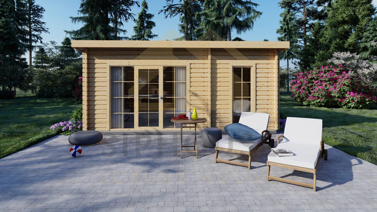 Cabaña De Madera Edinburgh, 26 m² by Casitas Prefabricadas — image 2
