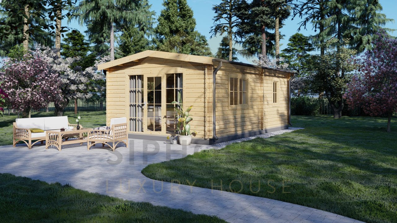 Cabaña De Madera Ellington, 26 m² by Casitas Prefabricadas — image 1
