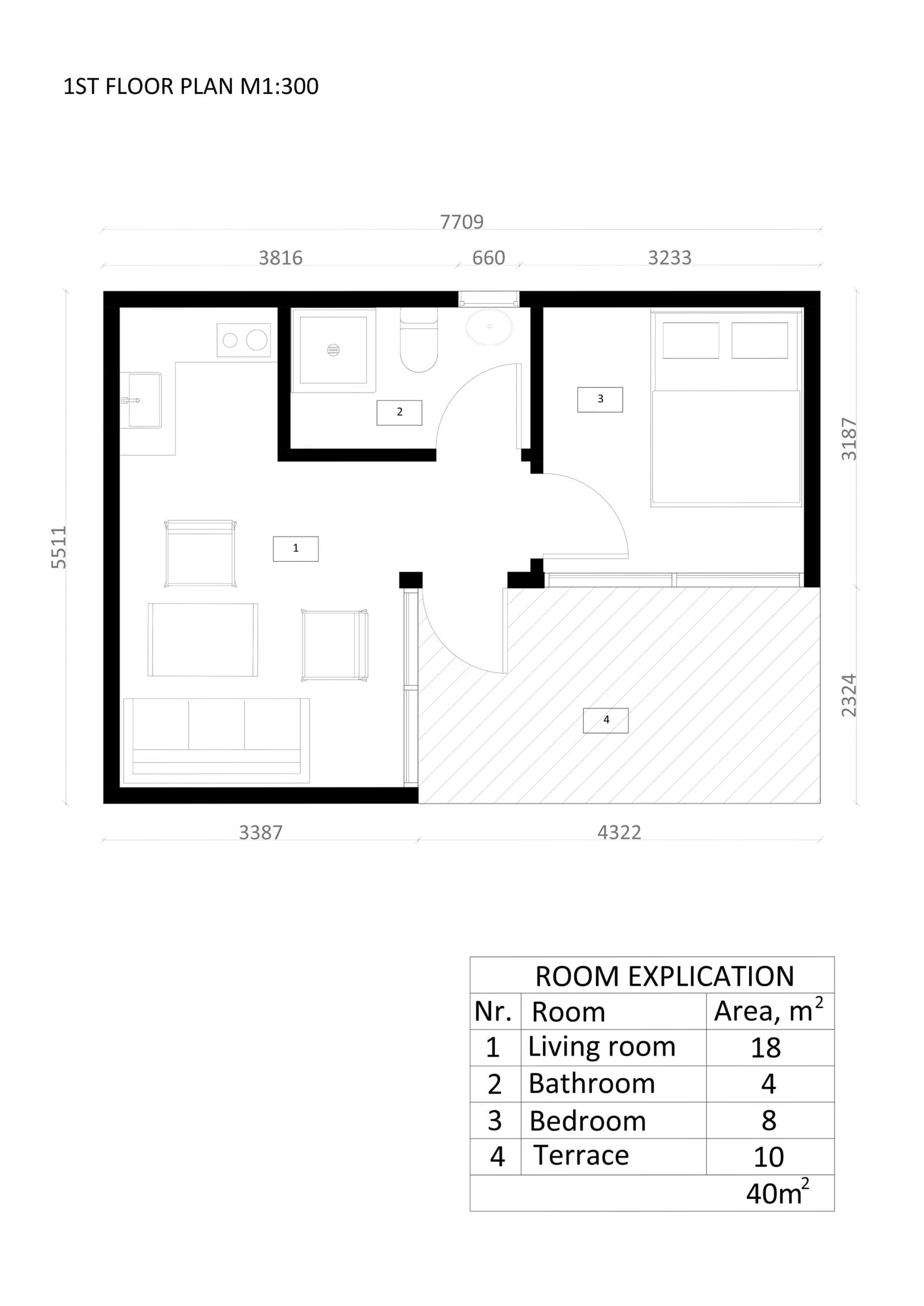 Casa Contenedor Maribor, 40 m² by Casitas Prefabricadas — image 3