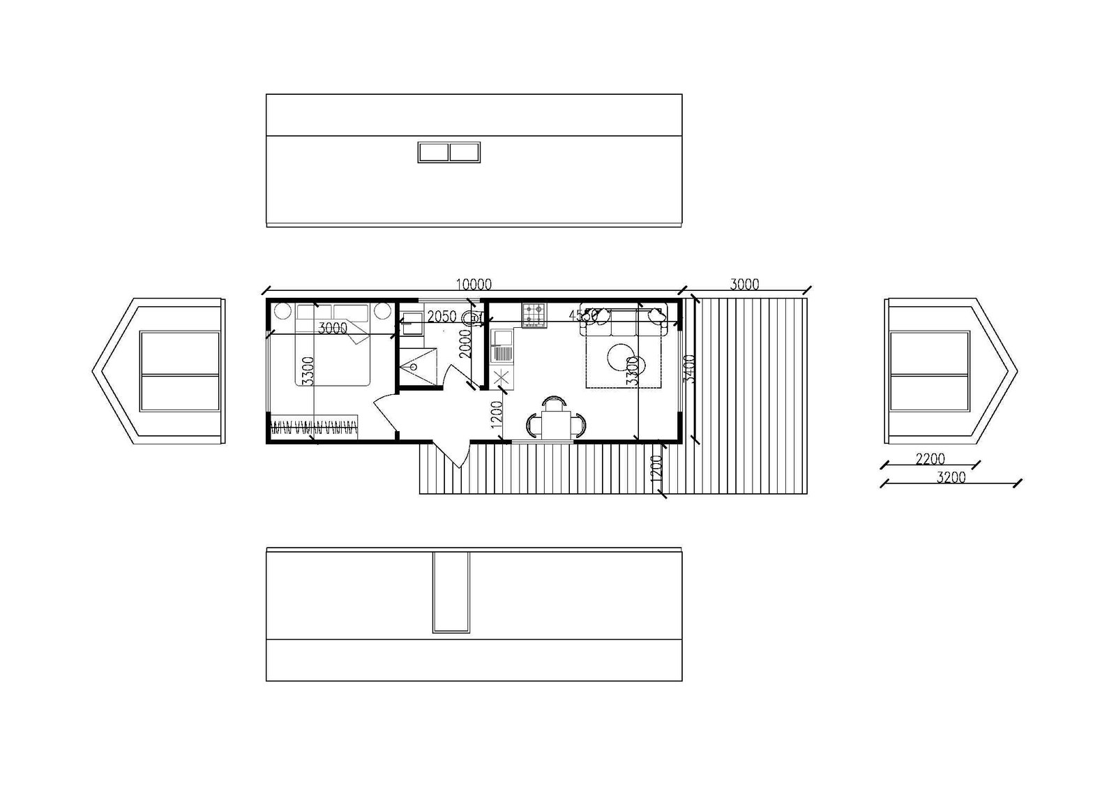 Casa De Lujo Dzeus, 34 m² by Casitas Prefabricadas — image 5