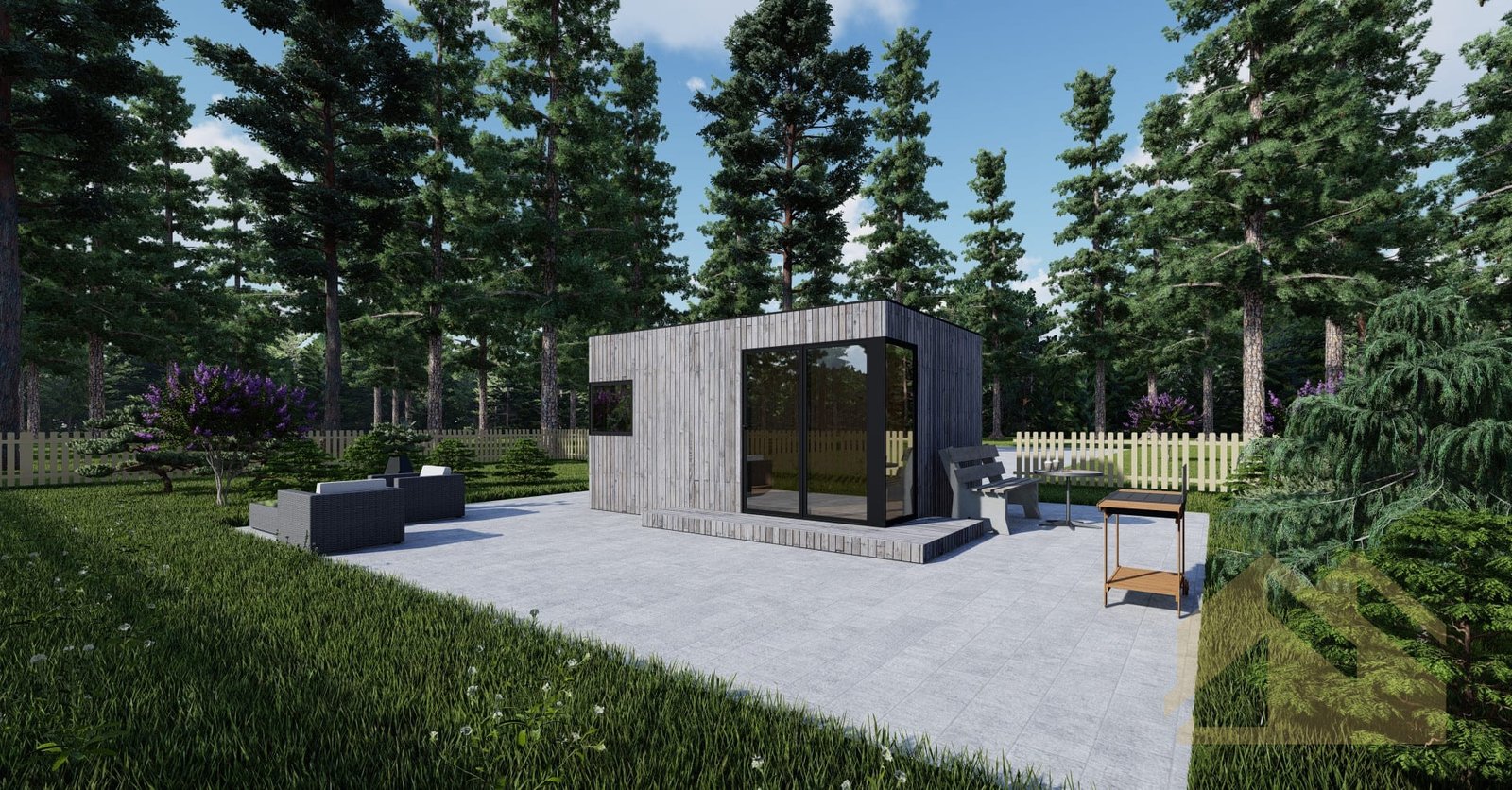 Casa De Lujo SIP MgO Birmingham, 15 m² by Casitas Prefabricadas — image 1