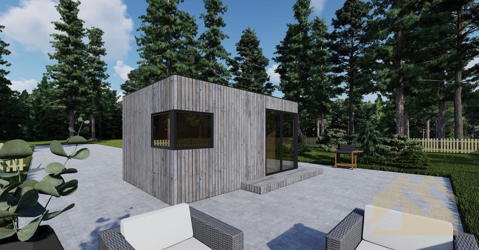 Casa De Lujo SIP MgO Birmingham, 15 m² by Casitas Prefabricadas — image 2