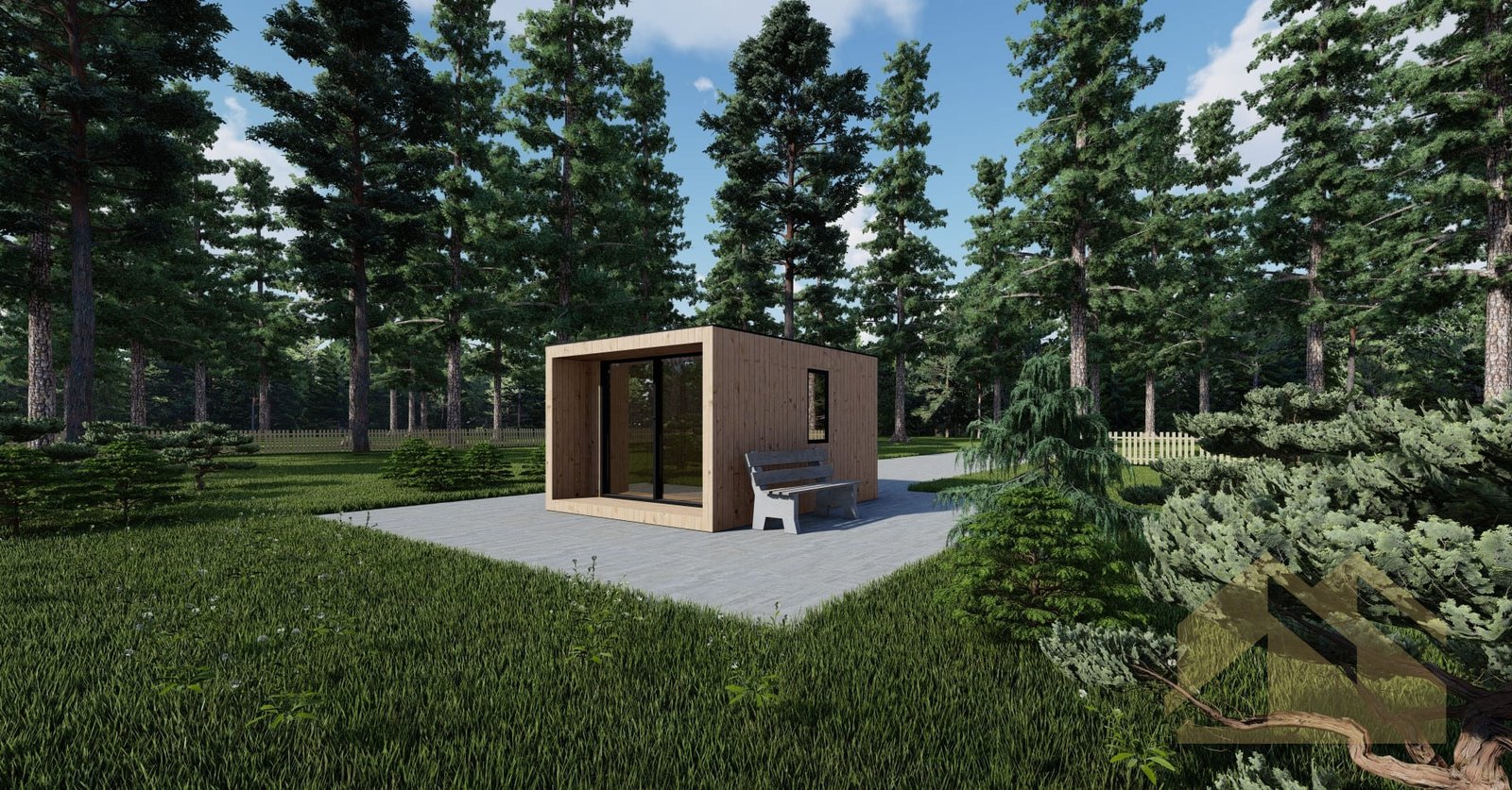 Casa Prefabricada De Madera SIP Abuja, 15 m² by Casitas Prefabricadas — image 1