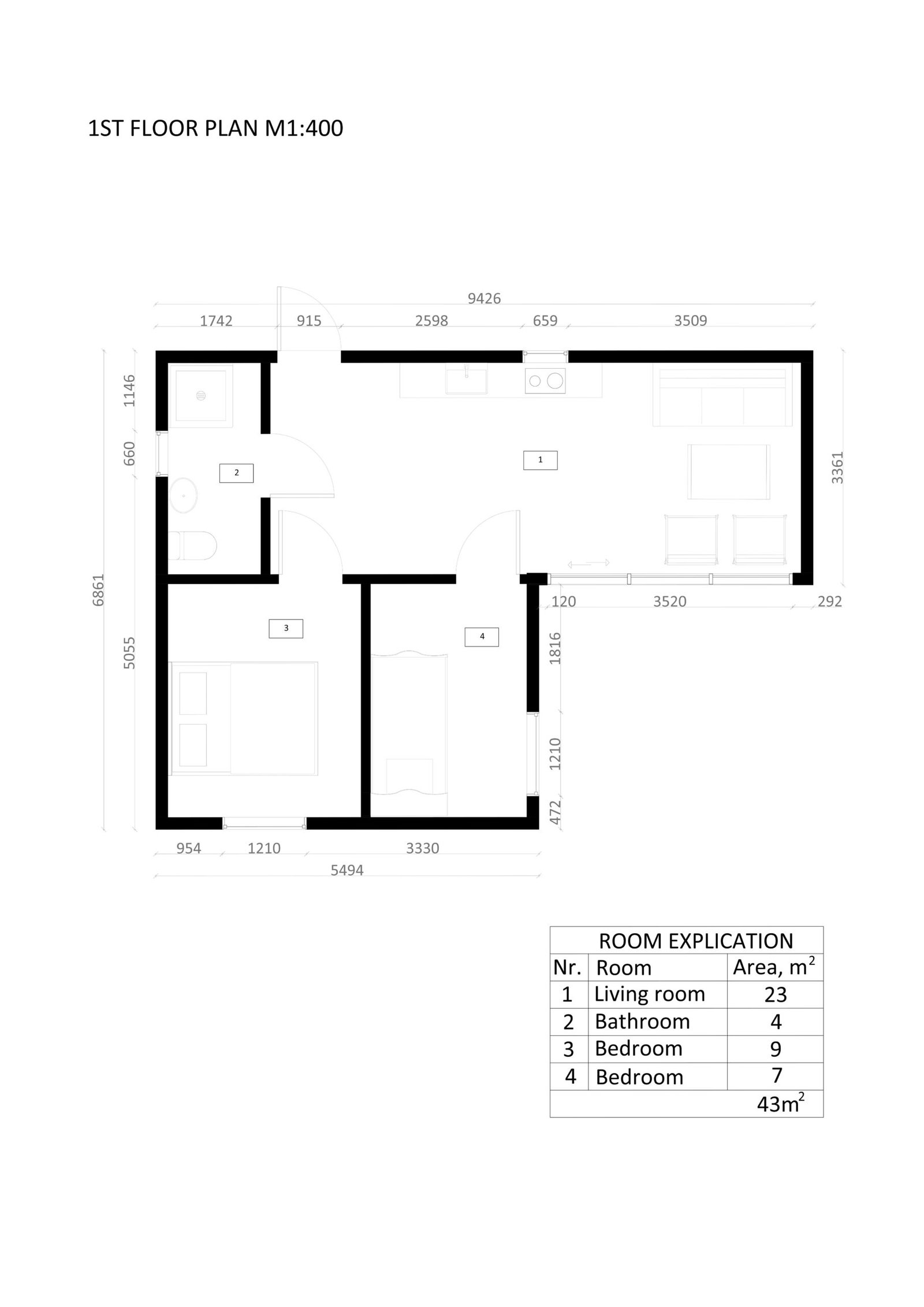 Casa Prefabricada De Madera SIP Amsterdam, 43 m² by Casitas Prefabricadas — image 6