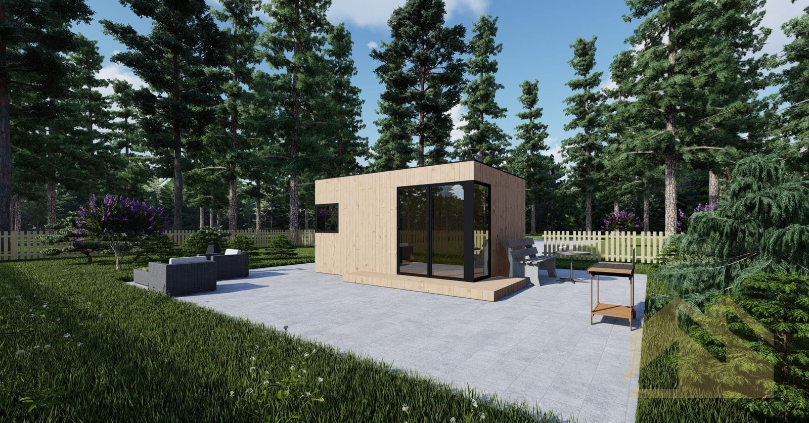Casa Prefabricada De Madera SIP Buxton, 15 m² by Casitas Prefabricadas — image 1