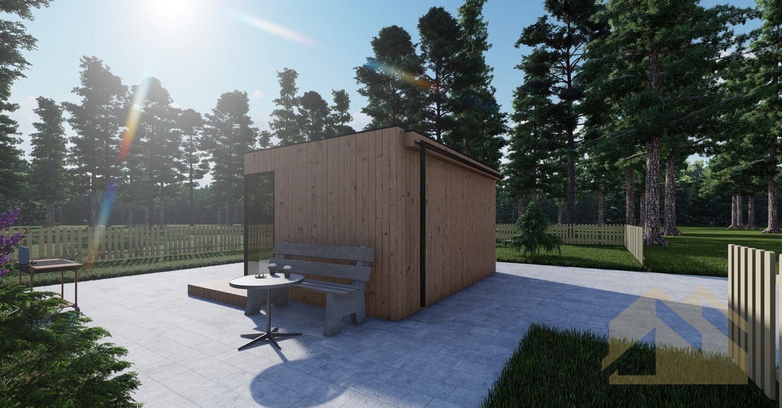 Casa Prefabricada De Madera SIP Buxton, 15 m² by Casitas Prefabricadas — image 3