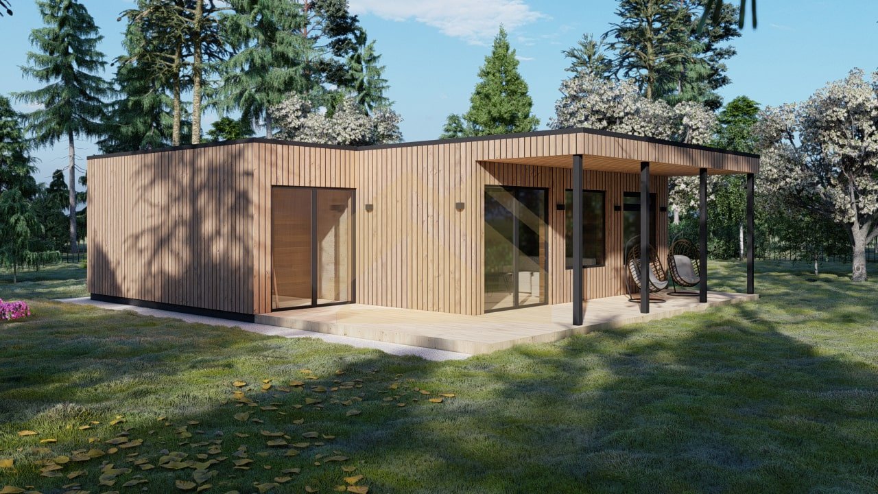 Casa Prefabricada De Madera SIP Copenhagen, 79 m² by Casitas Prefabricadas — image 1