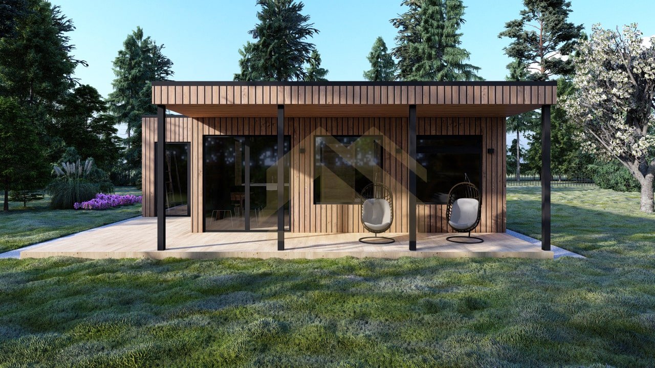 Casa Prefabricada De Madera SIP Copenhagen, 79 m² by Casitas Prefabricadas — image 3