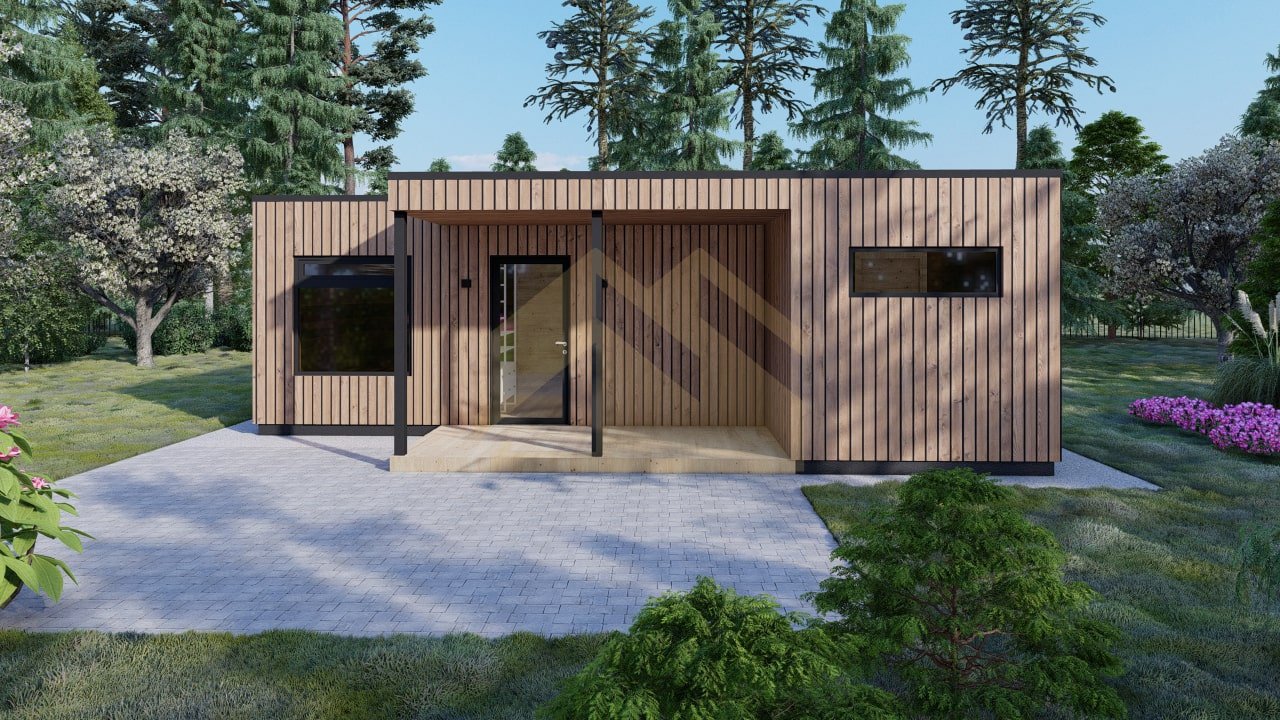 Casa Prefabricada De Madera SIP Copenhagen, 79 m² by Casitas Prefabricadas — image 5