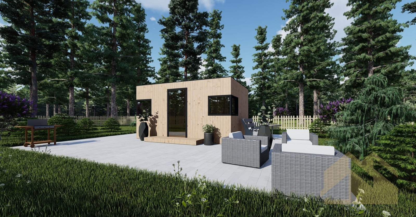 Casa Prefabricada De Madera SIP Granada, 15 m² by Casitas Prefabricadas — image 1