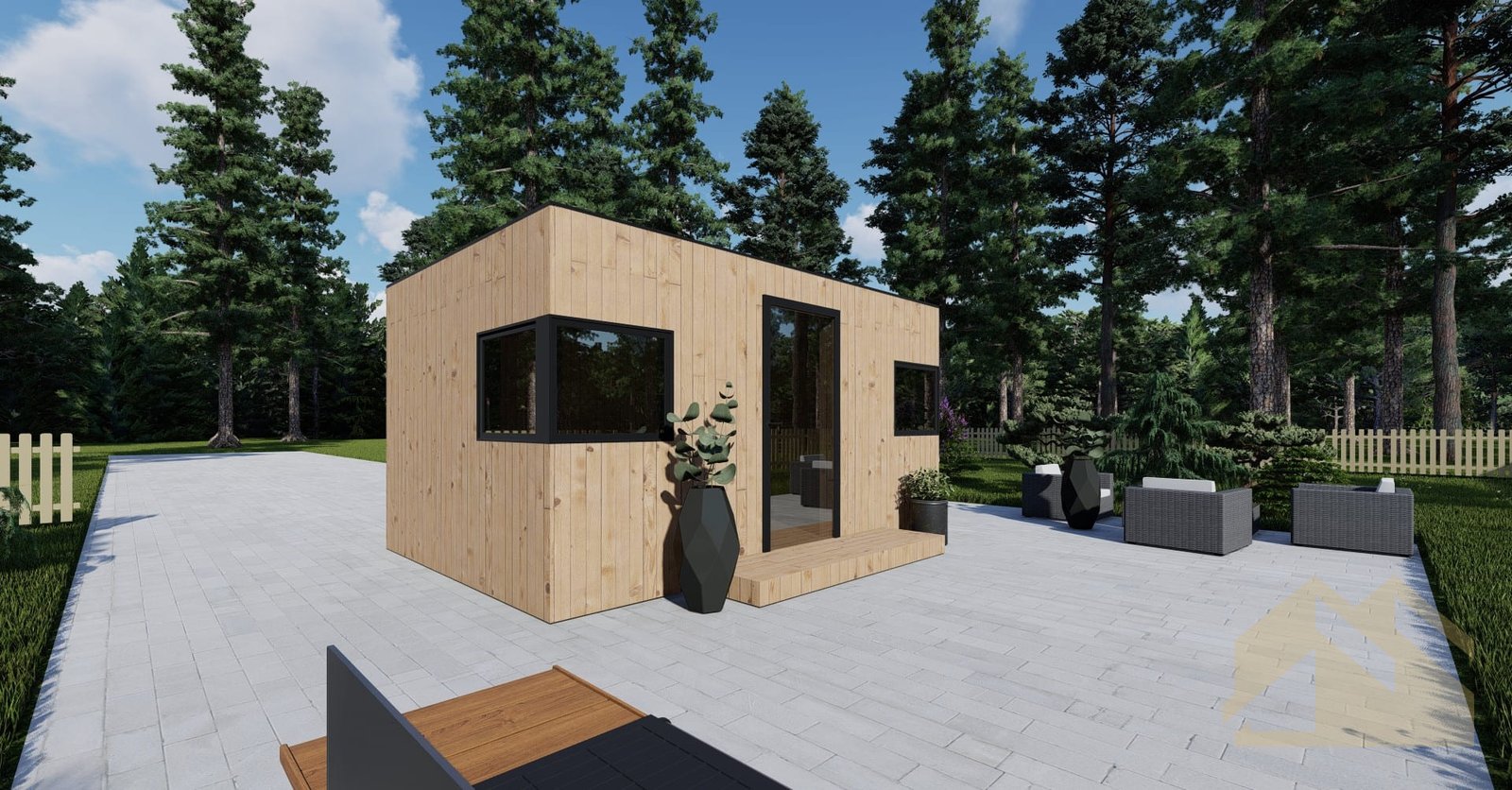 Casa Prefabricada De Madera SIP Granada, 15 m² by Casitas Prefabricadas — image 2