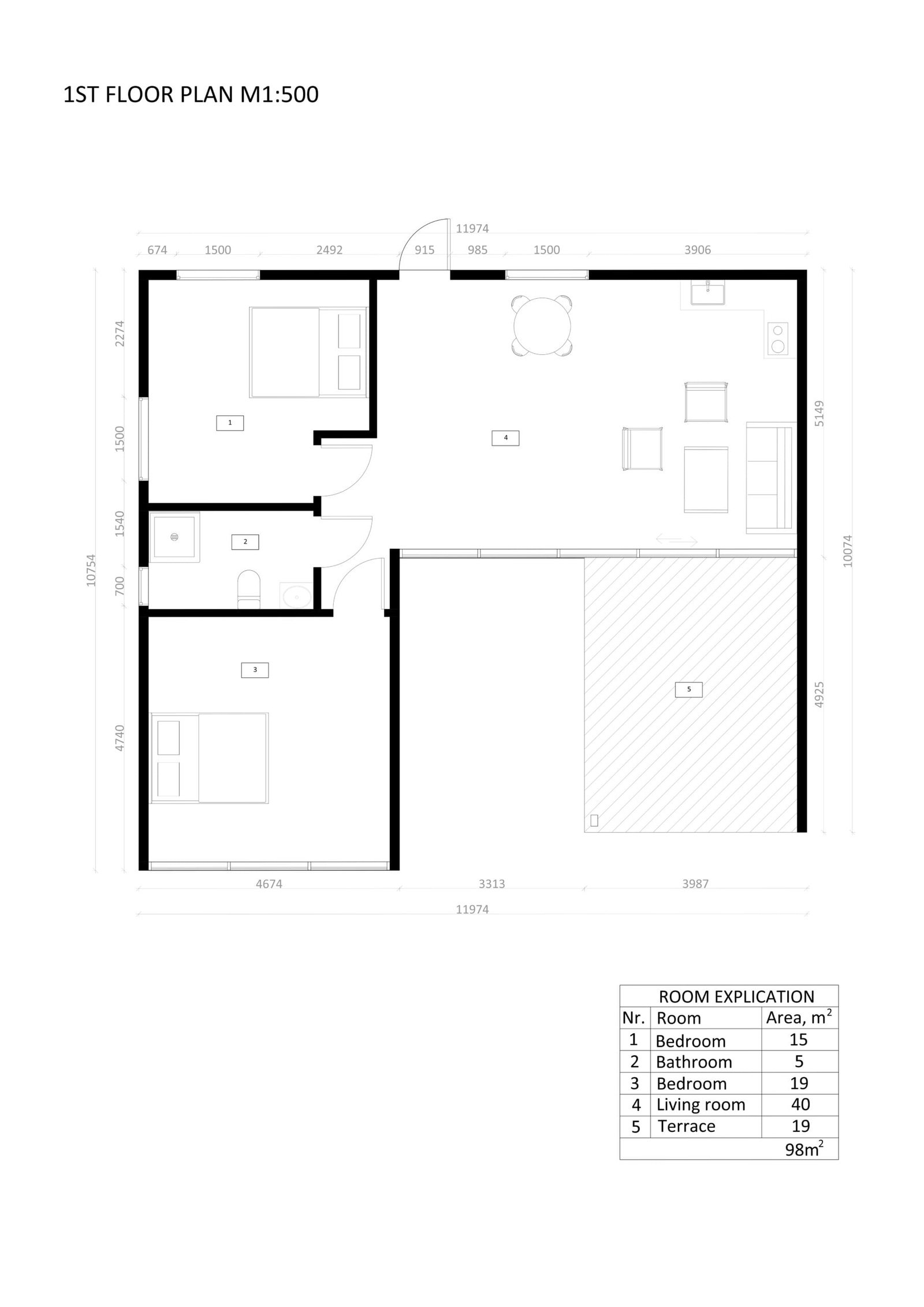 Casa Prefabricada Moderna Duisburg, 98 m² by Casitas Prefabricadas — image 5