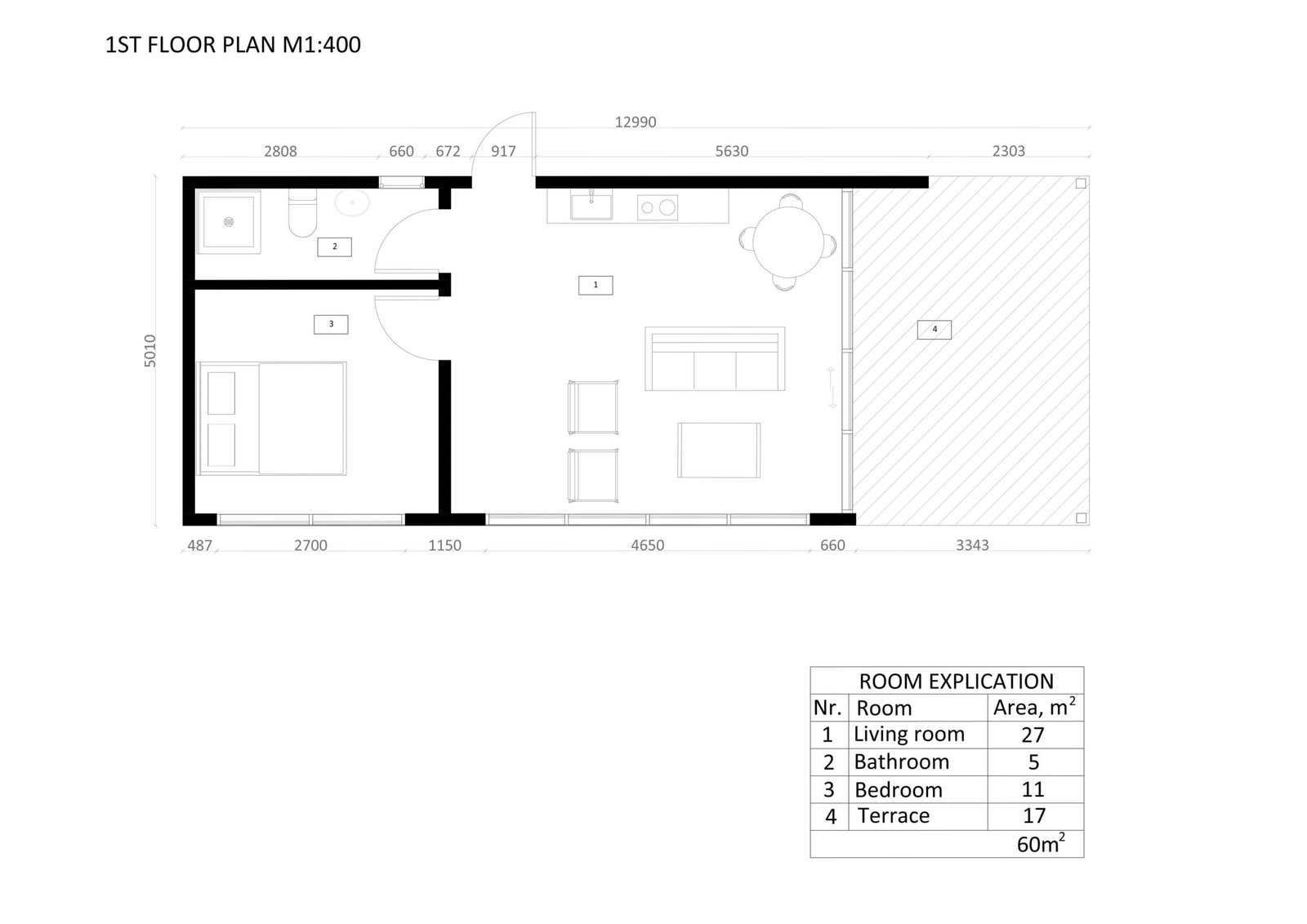Casa Prefabricada Moderna Freetown, 60 m² by Casitas Prefabricadas — image 5
