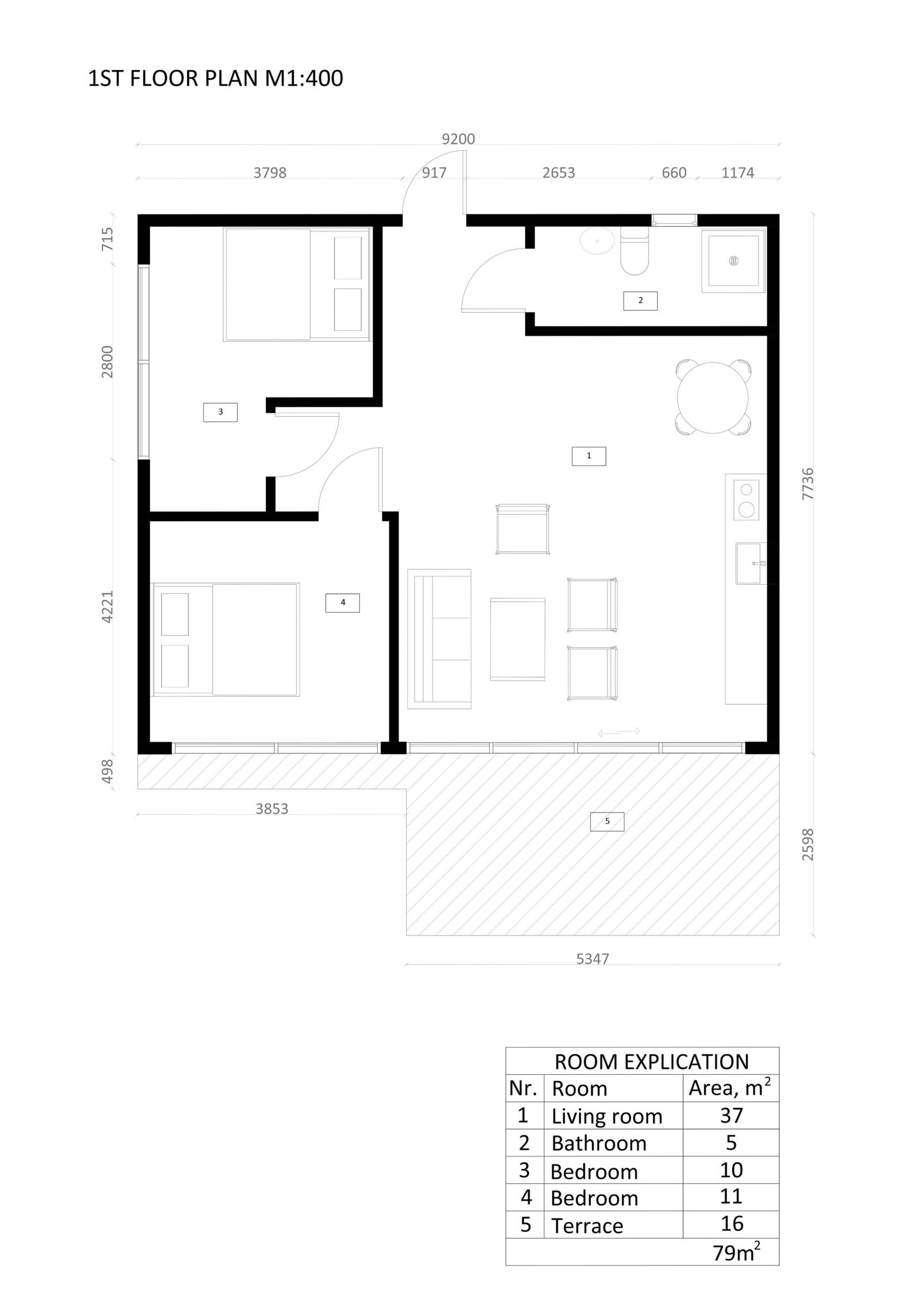 Casa Prefabricada Moderna Nicosia, 79 m² by Casitas Prefabricadas — image 6
