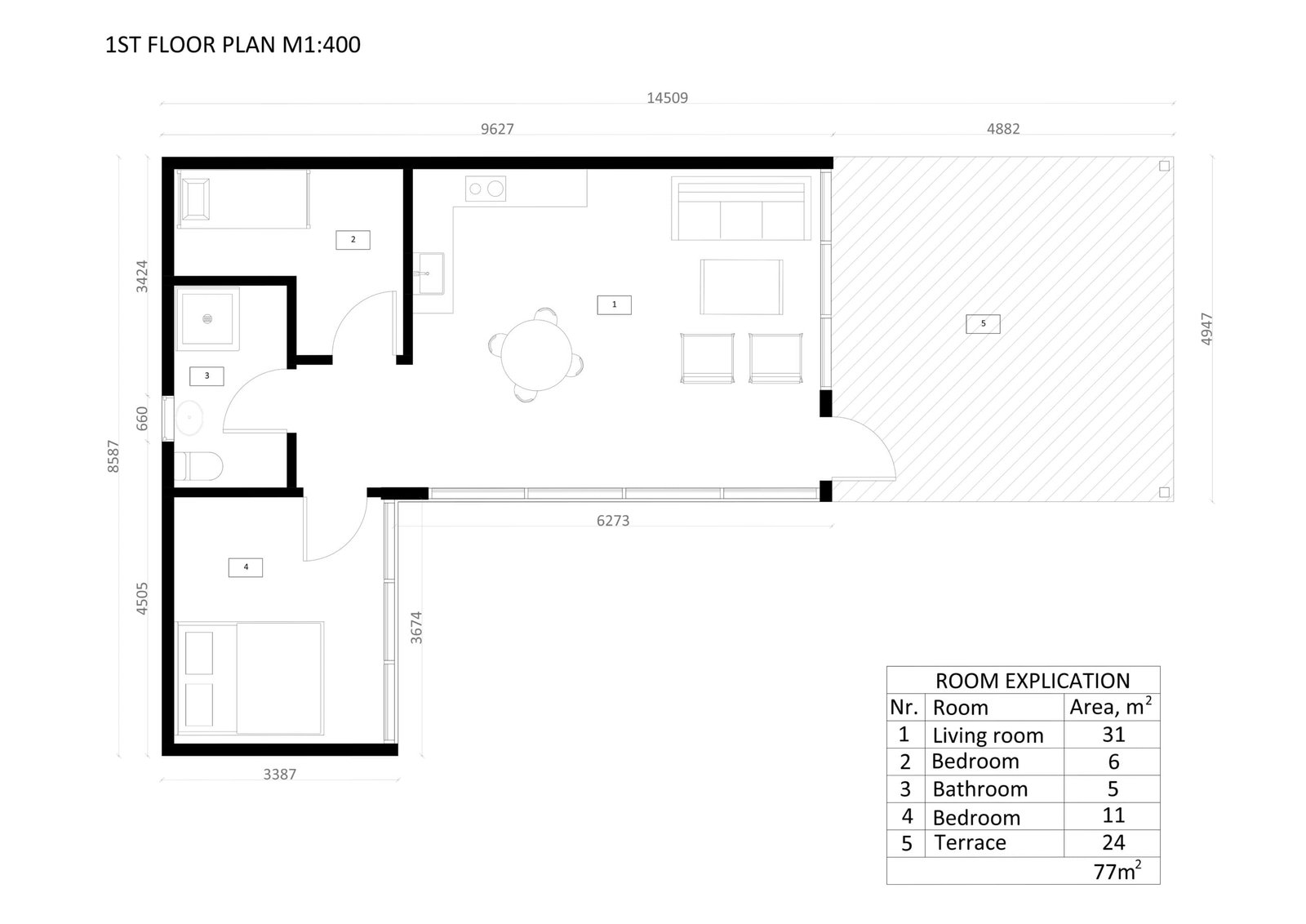 Casa Prefabricada Moderna Turku, 77 m² by Casitas Prefabricadas — image 3