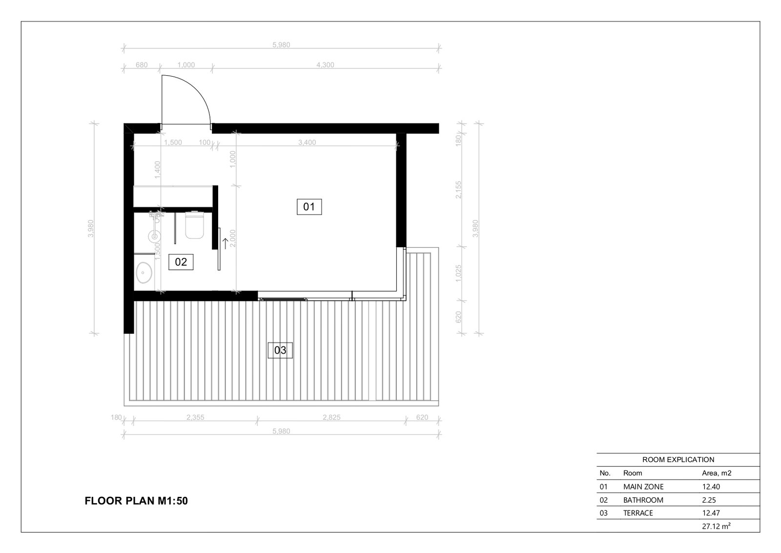 Casita Prefabricada SIP MgO Broxburn, 27 m² by Casitas Prefabricadas — image 6