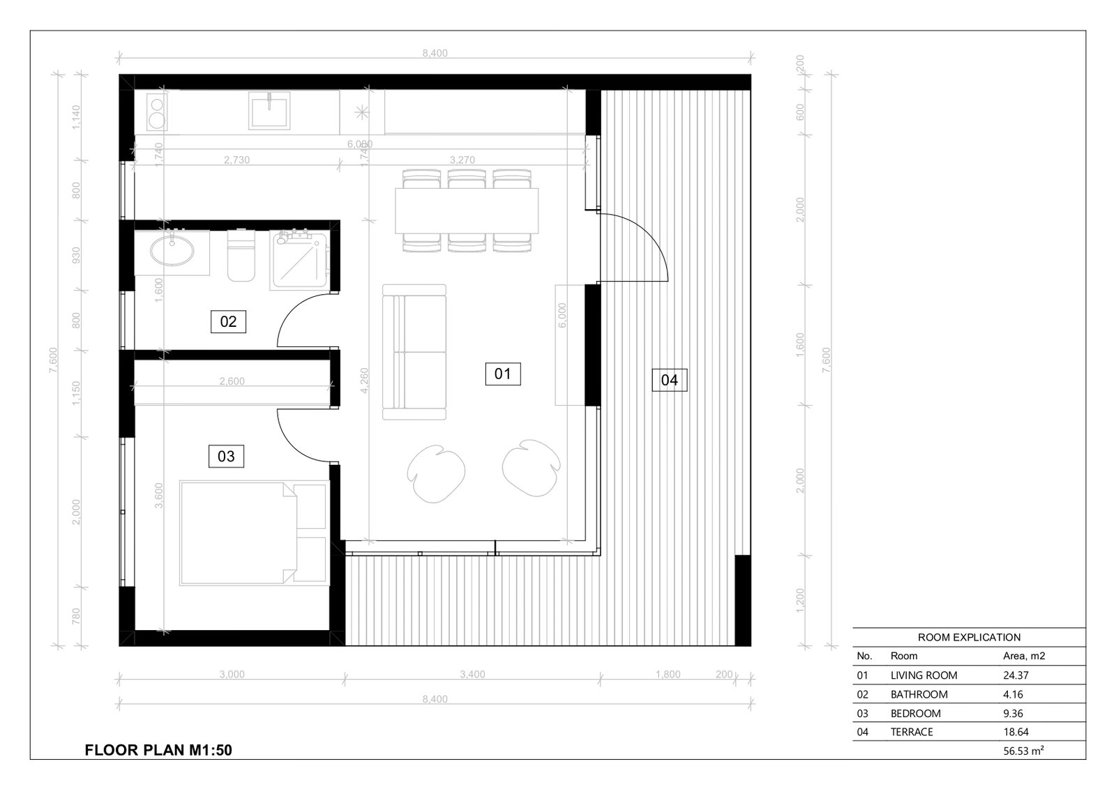 Casita Prefabricada SIP MgO Wooler, 56 m² by Casitas Prefabricadas — image 6