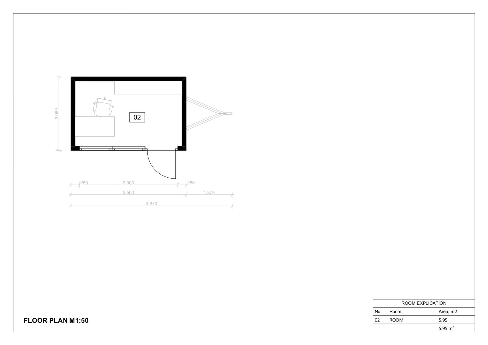 Mobil Home Aislada Foggia, 6 m² by Casitas Prefabricadas — image 6