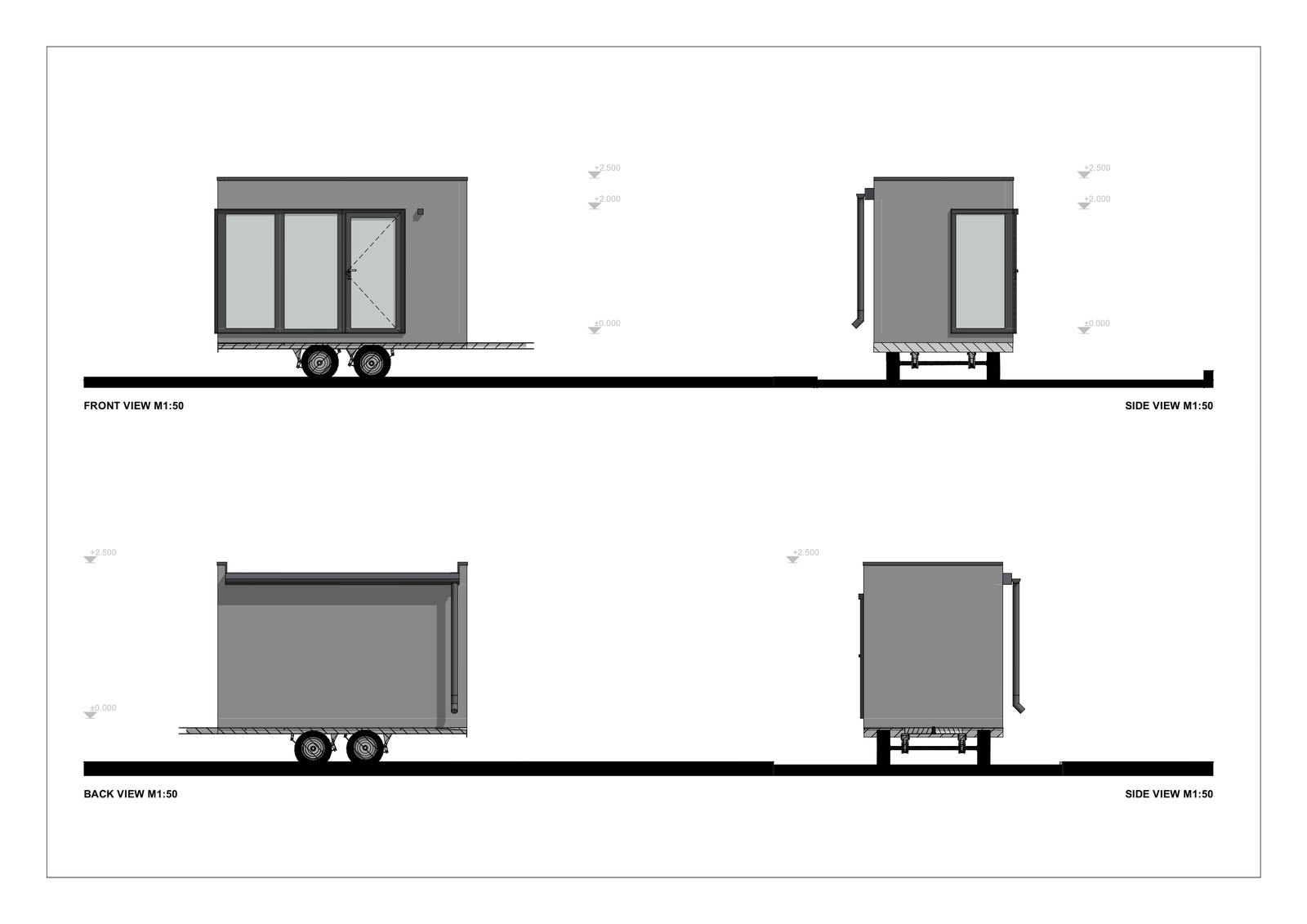 Mobil Home Aislada Termoli, 7 m² by Casitas Prefabricadas — image 5
