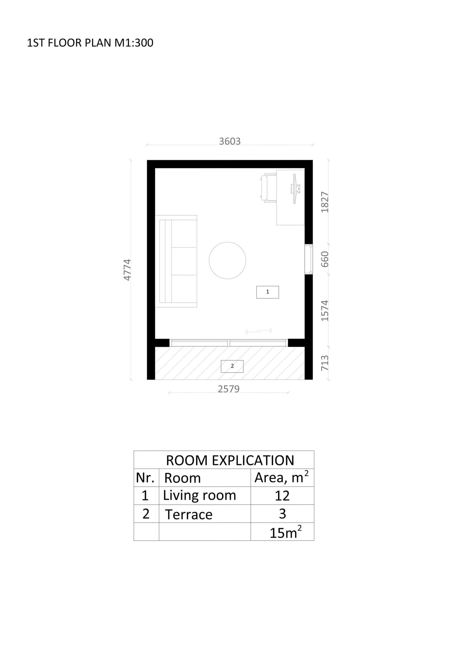 Mobil Home Mina, 15 m² by Casitas Prefabricadas — image 6