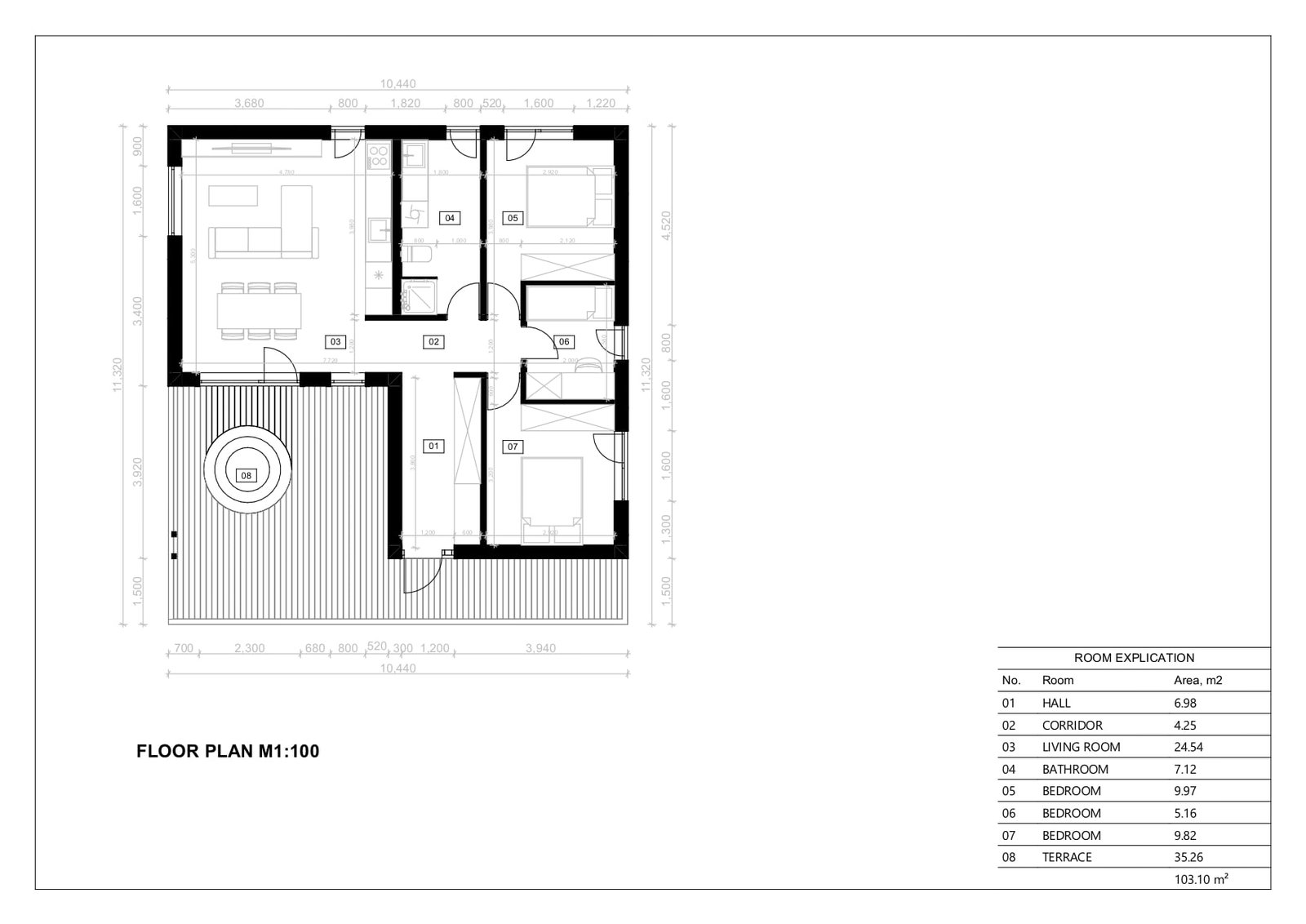 Modular Home Dunglas, 103 m² by Casitas Prefabricadas — image 5