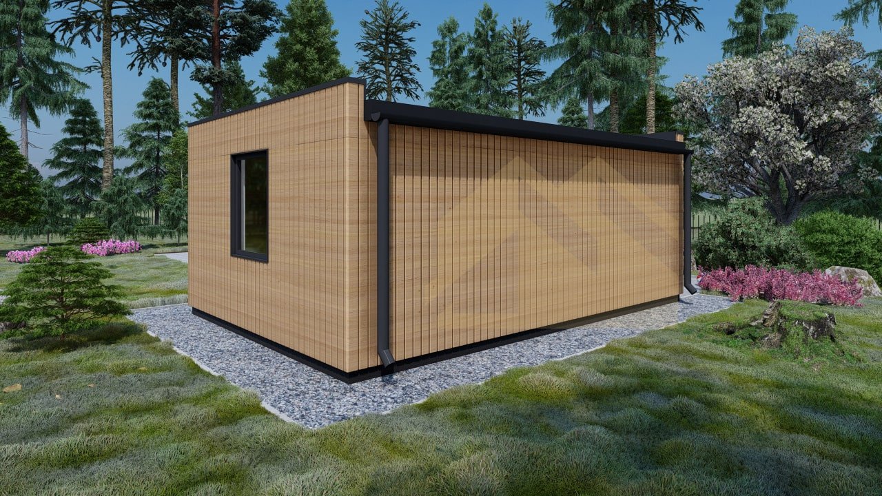 SIP Casa De Madera Marseille, 24 m² by Casitas Prefabricadas — image 4