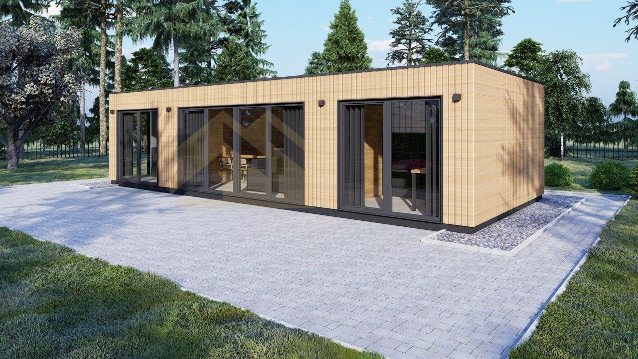 SIP Casa De Madera Nimes, 47 m² by Casitas Prefabricadas — image 1