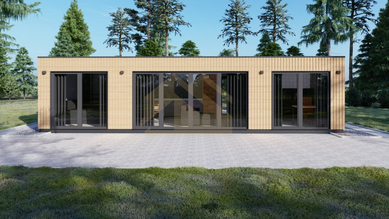 SIP Casa De Madera Nimes, 47 m² by Casitas Prefabricadas — image 2