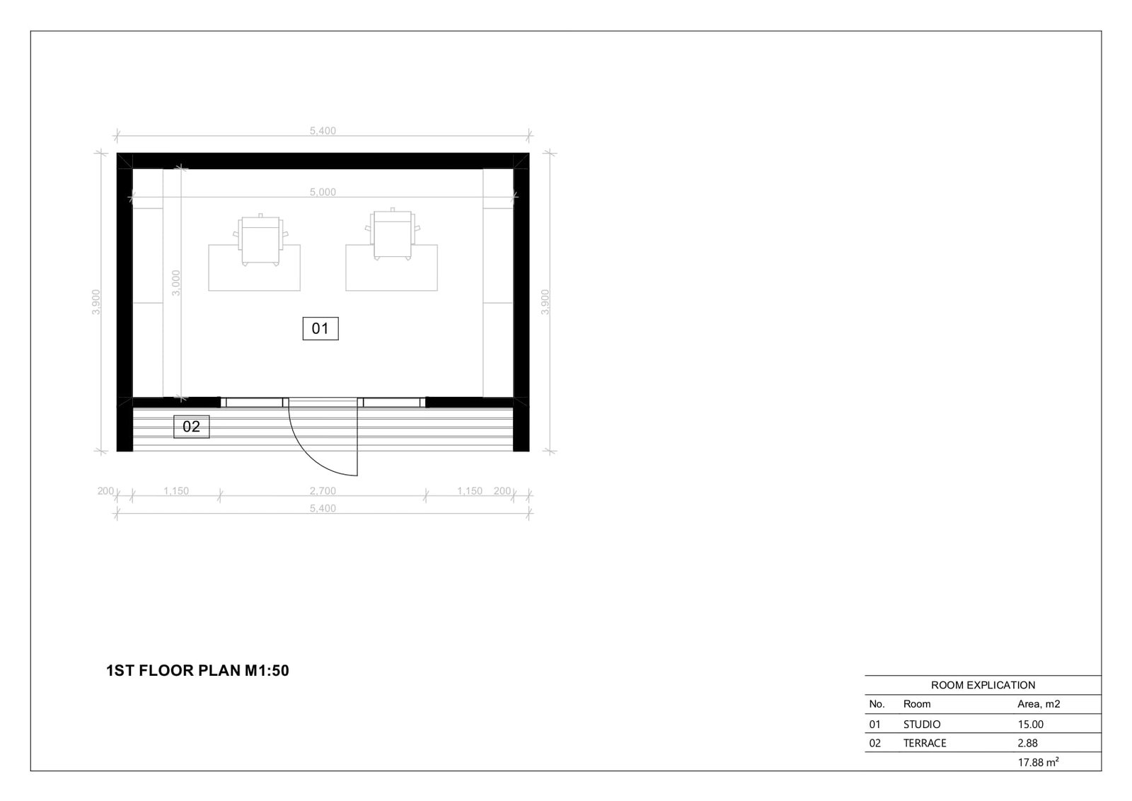 Tiny House Havana, 17 m² by Casitas Prefabricadas — image 5