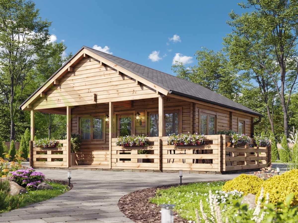 Casa de madera ASTI, 64 m2 - 44mm by EuroCasetas — image 1