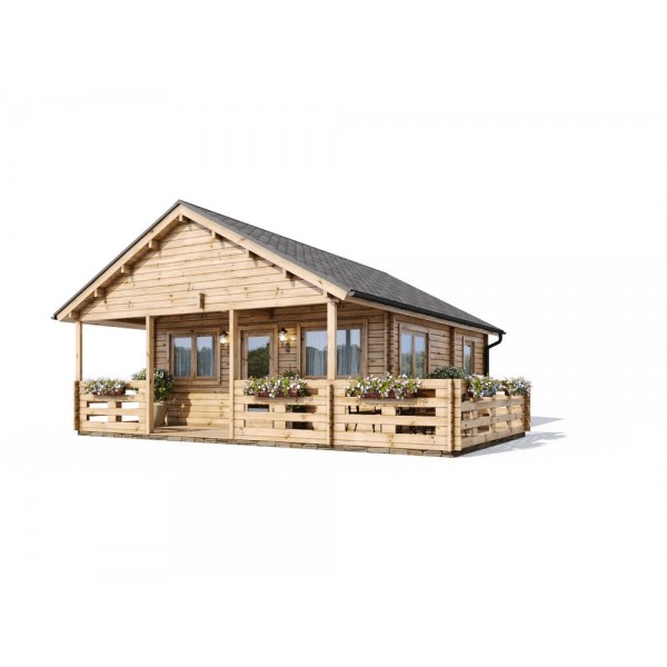 Casa de madera ASTI, 64 m2 - 44mm by EuroCasetas — image 3