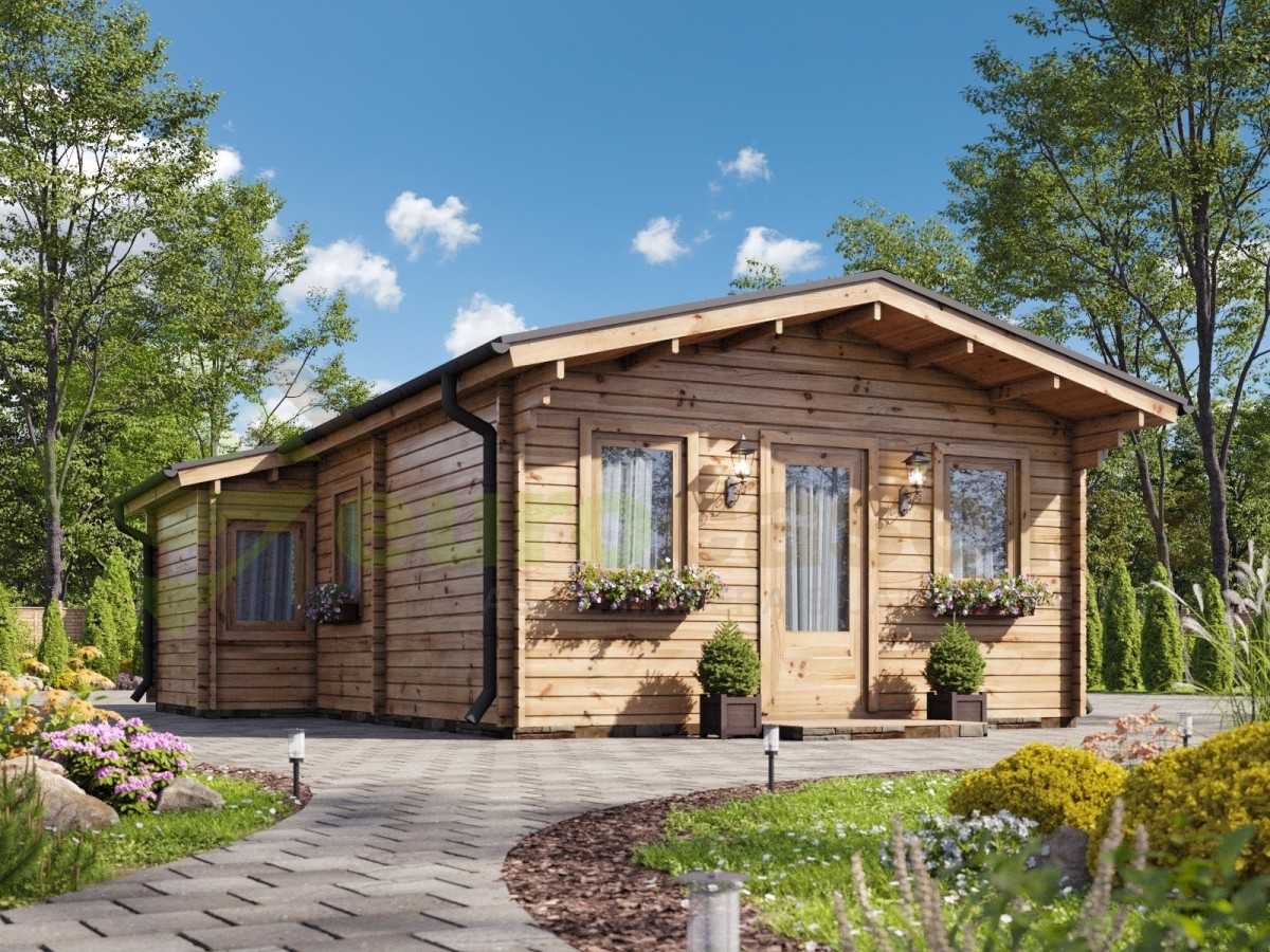 Casa de madera DANI 6X8, 48 m2, 44mm by EuroCasetas — image 1
