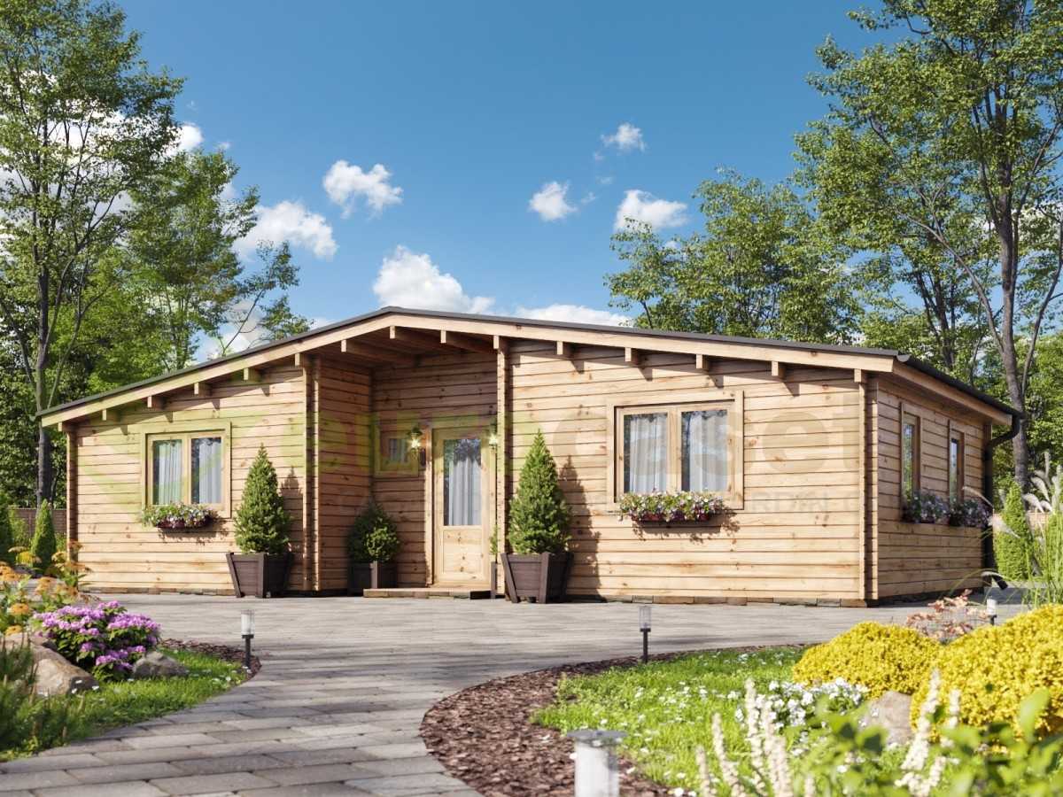 Casa de madera KRISTI, 65 m2 - 44mm by EuroCasetas — image 1