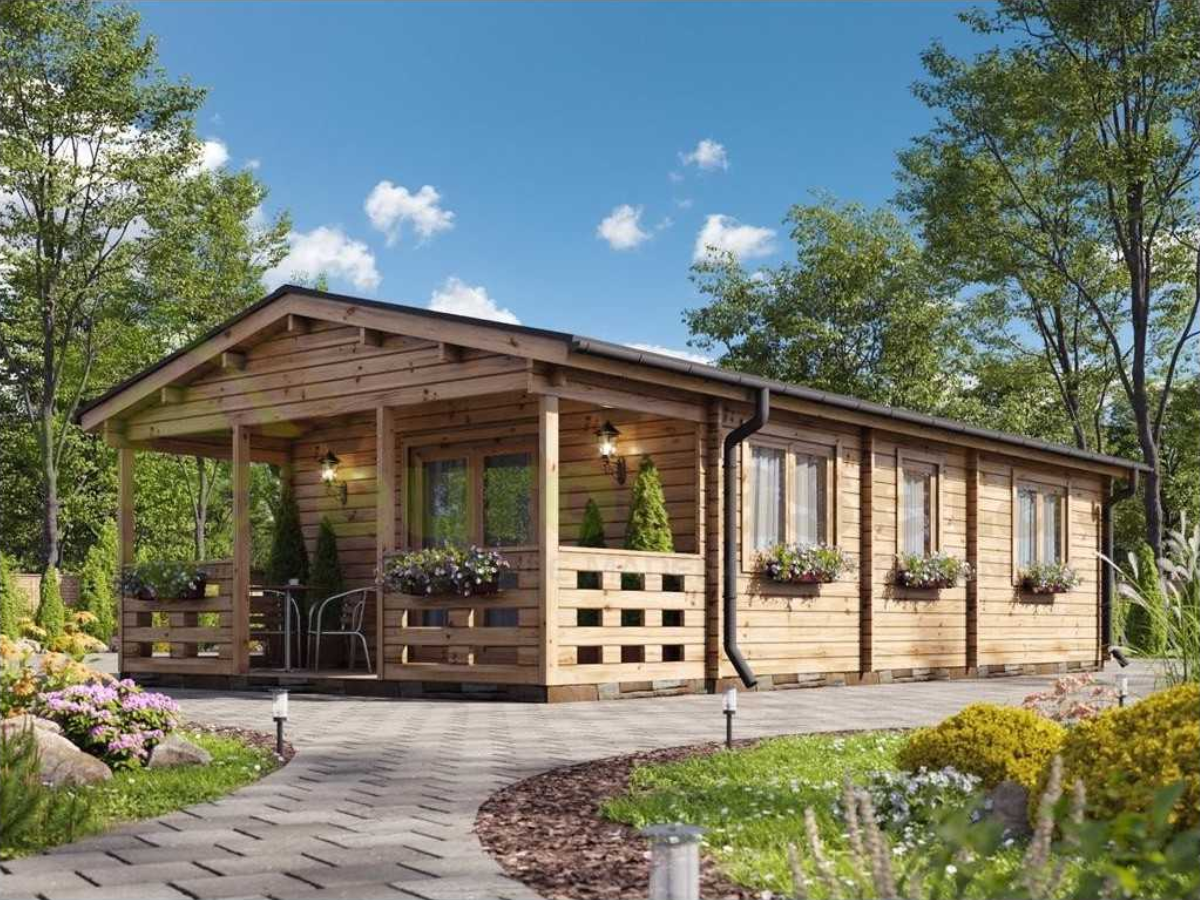 Casa de madera LUGO, 52 m2 - 44mm by EuroCasetas — image 1