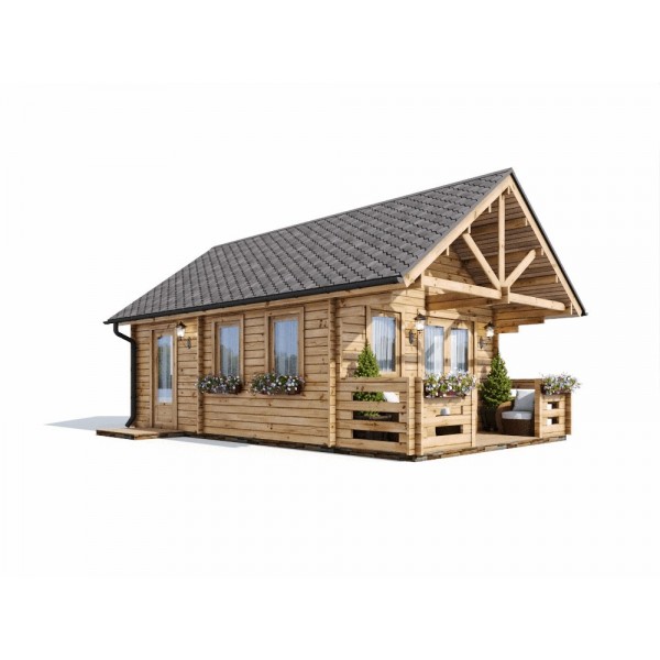 Casa de madera NOIA 34 m2 + terraza - 44mm by EuroCasetas — image 4