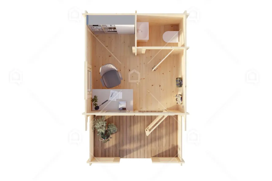 Mini casa de madera Balaton de Maestro Casas — imagen 5