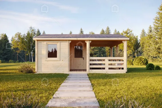 Mini casa de madera Ladoga