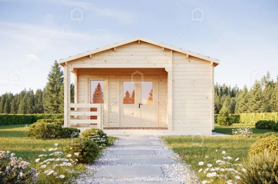 Mini casa de madera Sanabria