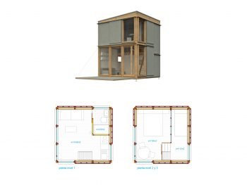 casa de madera pequeña 3×3+2A by Ubuild — image 5