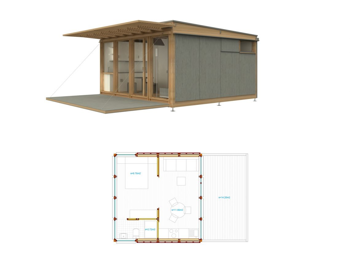 casa de madera pequeña 4×4 by Ubuild — image 2