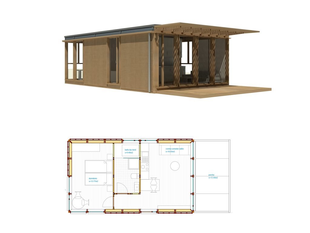 casa prefabricada 4×7. 1D+1B by Ubuild — image 4