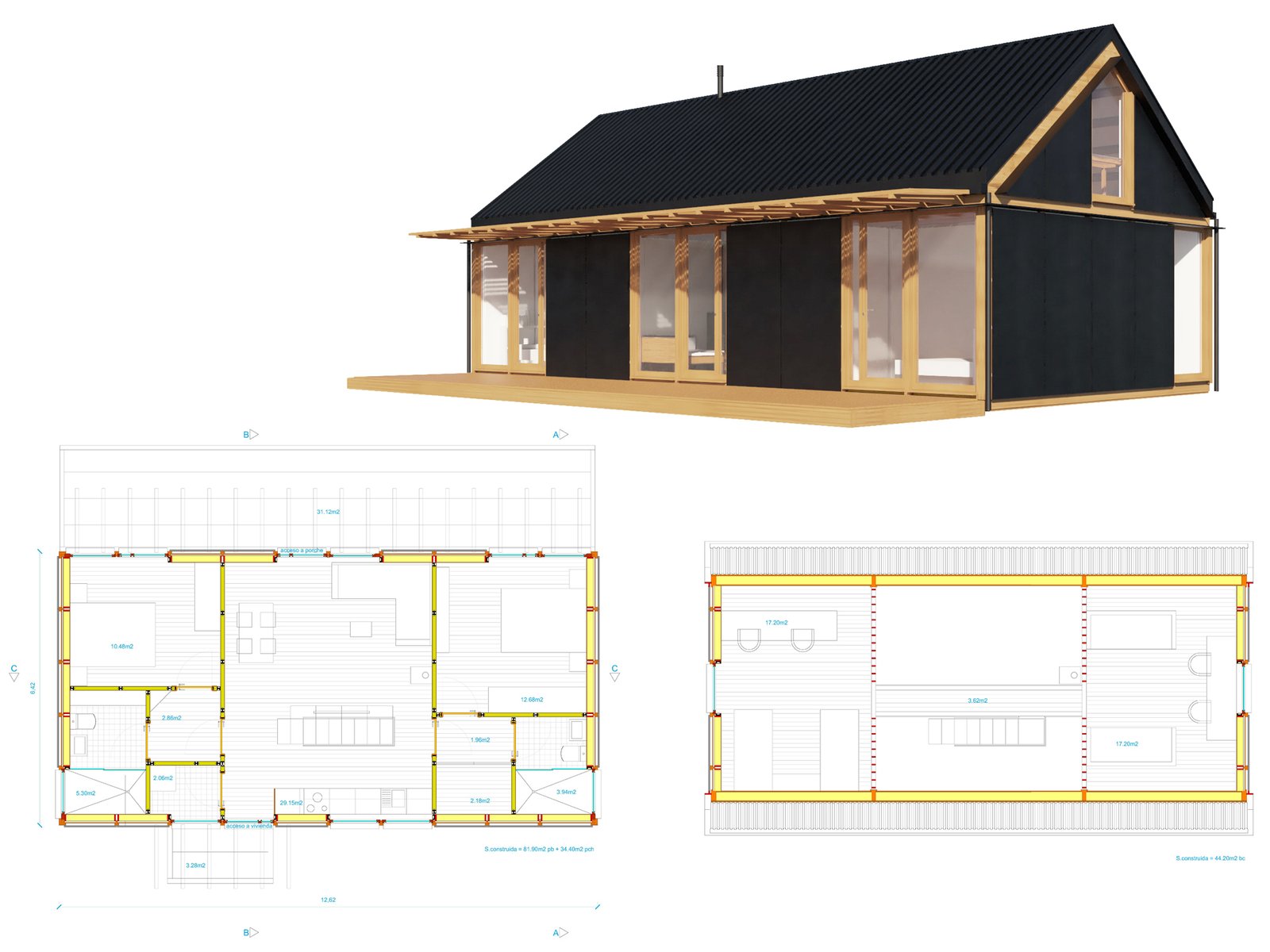 casa prefabricada de madera 5×10+BC by Ubuild — image 1